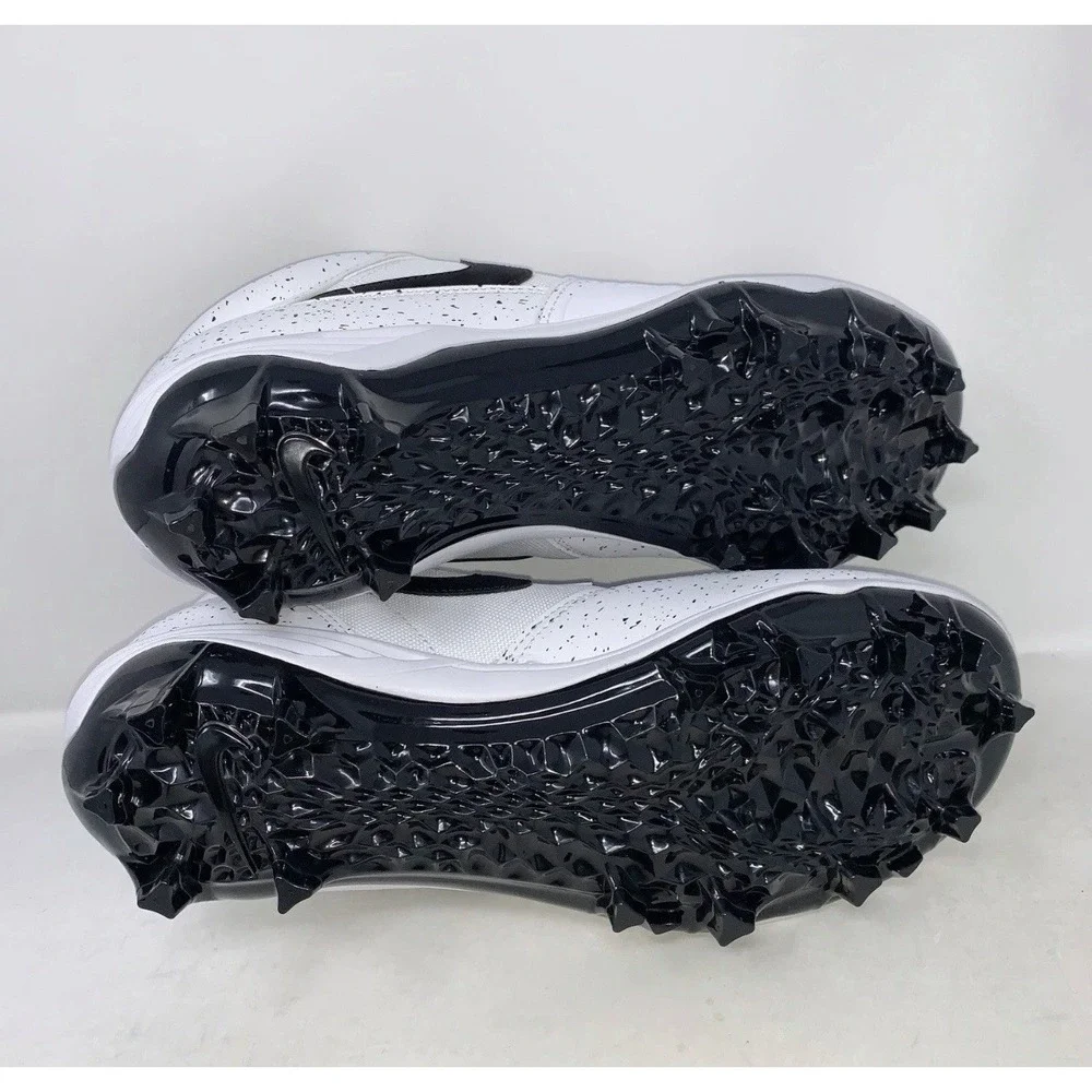 Size 12 Men's - Jordan Stadium 90 Low TD White Black HQ0210-100 Football Cleats